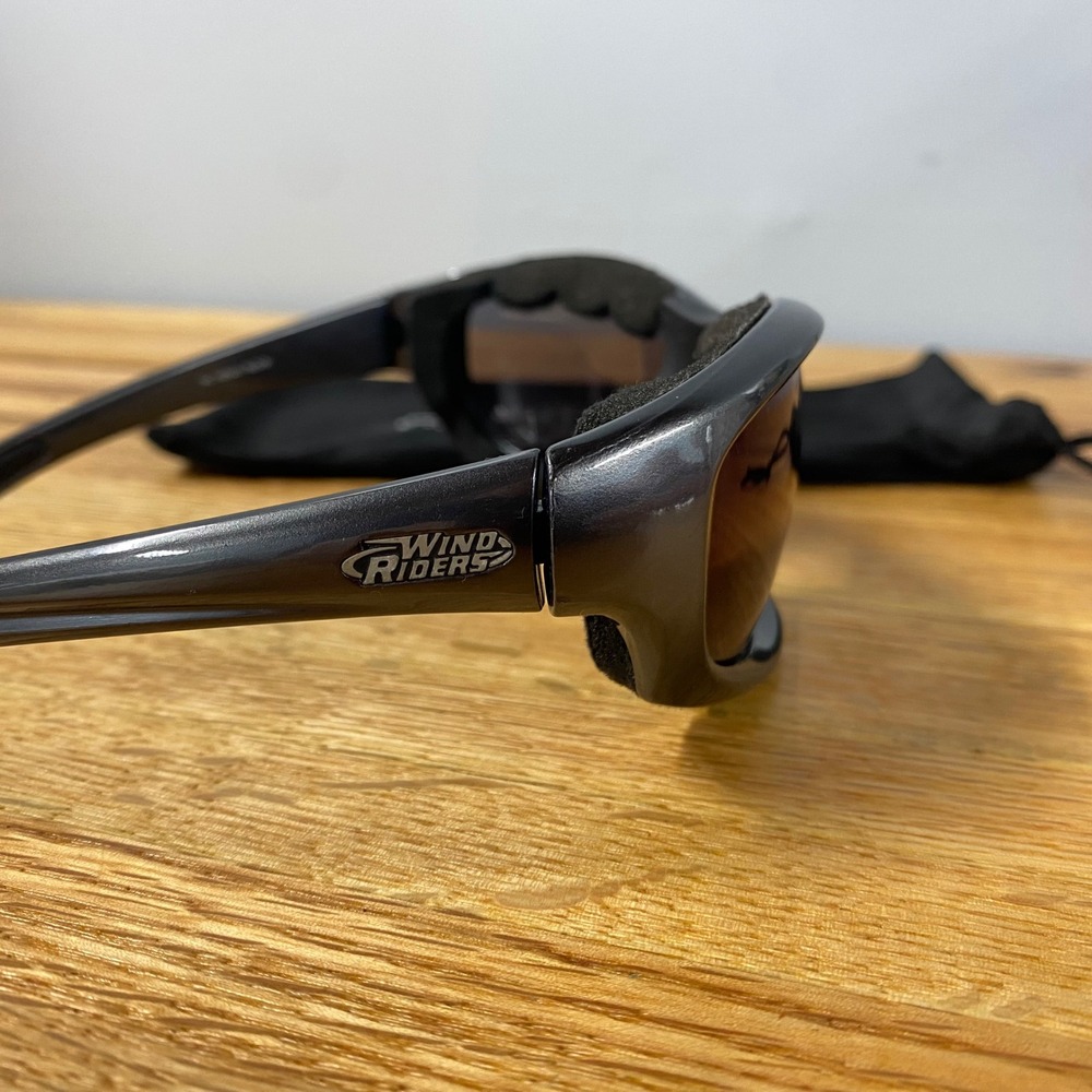 Wind Riders Sunglasses Padded Biker Riding Glasses with Harley Davidson pouch - Picture 5 of 6